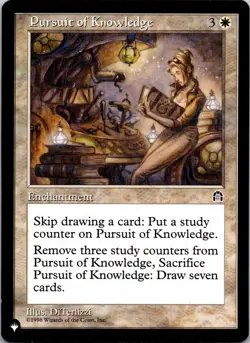 Pursuit of Knowledge Rare Stronghold MTG Near Mint - Image 1