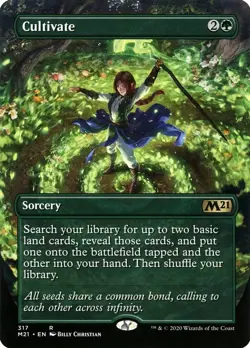 Cultivate (Alternate Art) #317 (NM) Core Set 2021 (M21) MTG - Image 1