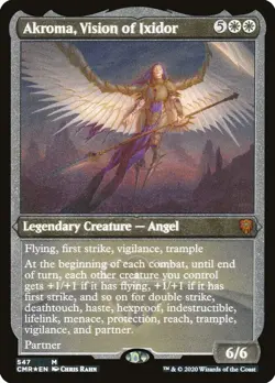 Akroma, Vision of Ixidor (Foil Etched) #547 *Foil* (NM) Commander Legends MTG - Image 1