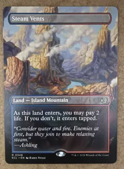Steam Vents (Borderless) - Lorwyn Eclipsed - NM MTG - Image 1
