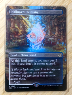 Hallowed Fountain (Borderless) - FANTASTIC Condition - Lorwyn Eclipsed Regular - Image 1