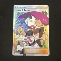 Jessie & James (Full Art) 68/68 Hidden Fates Holo Sun & Moon Trainer Pokemon - Image 1