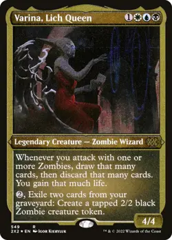 Varina, Lich Queen (Foil Etched) #549 *Foil* (NM) Double Masters 2022 (2X2) MTG - Image 1