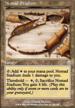 MTG Nomad Stadium - Foil, Light Play, English Odyssey - Image 1
