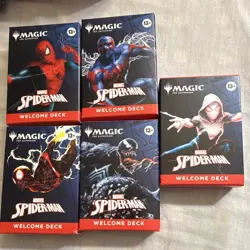Wizards of the Coast Magic: The Gathering Marvel Spider-Man Welcome Deck Lot 13+ - Image 1