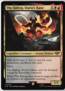 The Balrog Durin's Bane (195) - Lord Rings: Tales Middle-earth (LTR) NM - Image 1