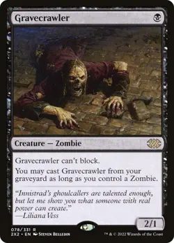 Gravecrawler #78 *Foil* (LP) Double Masters 2022 MTG - Image 1