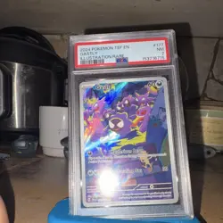 Pokemon PSA Gastly 177/162 Illustration Rare Holo SV05 Temporal Forces 2024 - Image 1