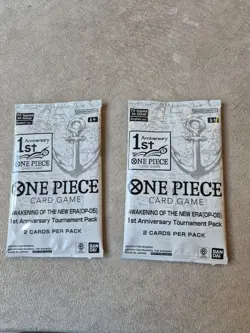 One Piece 1st Anniversary Tournament Pack X2 Sealed. - Image 1