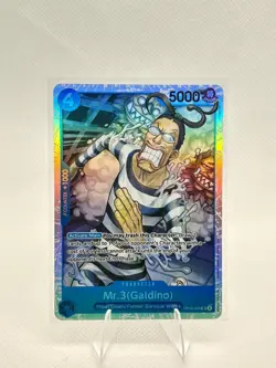 Mr.3(Galdino) (056) OP16-056 Super Rare The Time of Battle One Piece Foil NM - Image 1