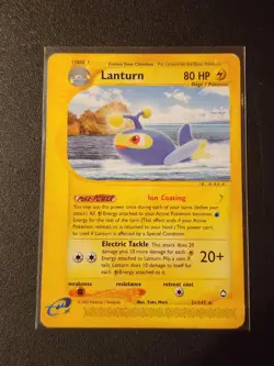 Lanturn 021/147 Aquapolis Regular Rare Pokemon Card - Image 1