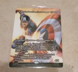 Captain America, First Avenger (Borderless) Marvel Universe Eternal MTG MINT 🔥 - Image 1