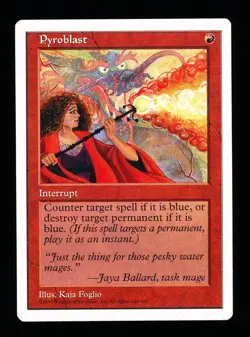 * * 1x Pyroblast x1 * * 5th Edition MTG VLP Very Lightly Played - Image 1