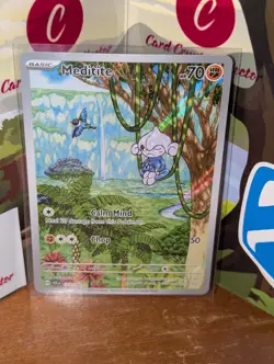 Meditite 153/142 Illustration Rare Stellar Crown Pokemon Near Mint - Image 2