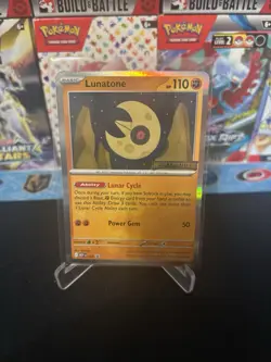 Lunatone Mega Evolution Stamped Build and Battle Promo 004 Pokemon - Image 1