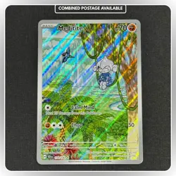 POKEMON MEDITITE 153/142 ILLUSTRATION RARE STELLAR CROWN NEAR MINT - Image 1