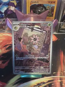 Pokemon Lileep Card 145/142 Stellar Crown Illustration, Rare, Near Mint - Image 1