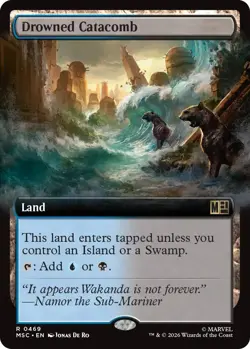 MTG [MSC-469 NM] Drowned Catacomb (Extended Art) - Image 1
