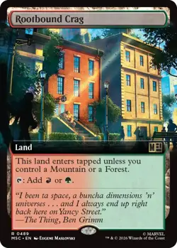 MTG [MSC-489 NM] Rootbound Crag (Extended Art) - Image 1