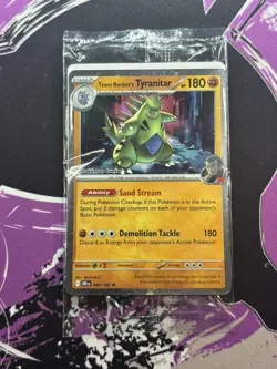Team Rocket’s Tyranitar Pokemon Center Promo Destined Rivals Exclusive SEALED - Image 1