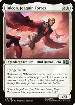 MTG - [MSC - 593] Falcon, Joaquin Torres Foil - Commander: Marvel Super Heroes - Image 1