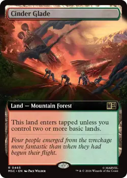 MTG [MSC-465 NM] Cinder Glade (Extended Art) - Image 1