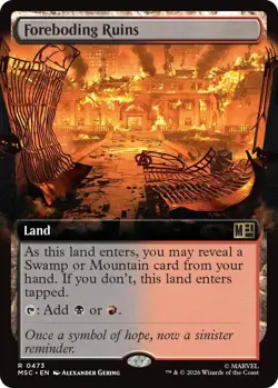 MTG - [MSC - 473] Foreboding Ruins (Extended Art) - Commander: Marvel Super H... - Image 1