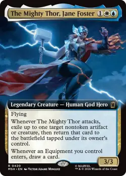 MTG [MSH-420 NM] The Mighty Thor, Jane Foster (Extended Art) - Image 1
