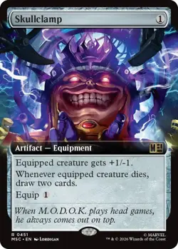 MTG [MSC-451 NM] Skullclamp (Extended Art) - Image 1