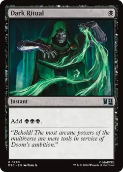 (Preorder) MTG - [MSC - 793] Dark Ritual Foil - Commander: Marvel Super Heroes - Image 1