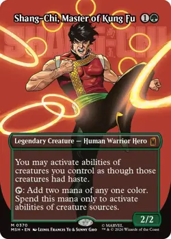 (Preorder) MTG - [MSH - 0370] Shang-Chi, Master of Kung Fu (Borderless) - Mar... - Image 1