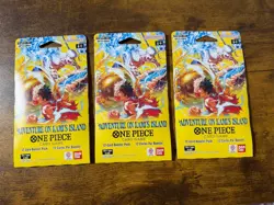 One Piece Card Game OP-15 Adventure Onigashima Booster Pack Lot 3 Sealed English - Image 1