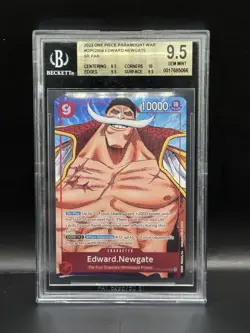2023 One Piece Paramount War Edward Newgate OP02-004 Alt Art BGS 9.5 English - Image 1