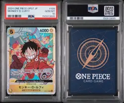 PSA 10 JAPANESE MONKEY D. LUFFY ONE PIECE OP07 - 109 - Image 2