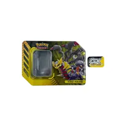 Pokemon TCG Garchomp Giratina GX Tag Team EMPTY Tin BOX Deck Holder Badge - Image 1