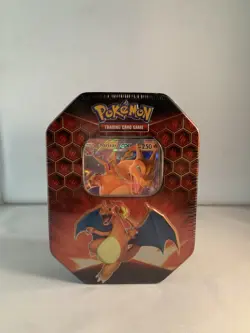 Pokemon TCG - Hidden Fates 2019 GX Tin (Charizard) - Factory Sealed - Image 1