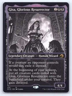 Gisa, Glorious Resurrector (Showcase) 314 Innistrad: Midnight Hunt MTG LP - Image 1