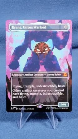 Krang, Utrom Warlord 0221 (Borderless) Teenage Mutant Ninja Turtles MTG NM - Image 1