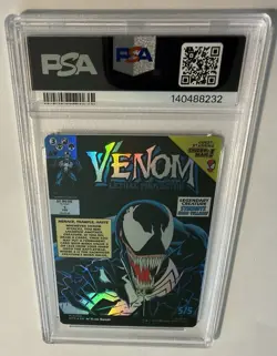 Eddie Brock Venom PSA 10 (0233) Borderless Foil Marvel's Spider-Man MTG - Image 2