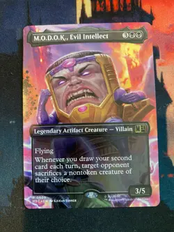 MTG Marvel Super Heroes MODOK Evil Intellect Borderless - Image 1