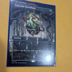 Wizards of the Coast MTG Emerald Medallion 0345 Foil Borderless Rare EN MH3 - Image 3