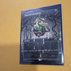 Wizards of the Coast MTG Emerald Medallion 0345 Foil Borderless Rare EN MH3 - Image 4