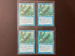 4 x DEEP SPAWN from FE Fallen Empires MTG Magic the Gathering Vintage Blue - Image 1