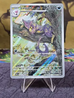 Pokemon TCG Liepard 137/086 White Flare Illustration Rare Holo English Card NM- - Image 1