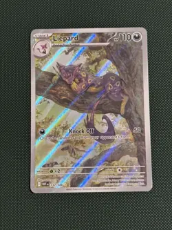 Pokemon TCG Liepard 137/086 Illustration Rare Card, Scarlet Violet White Flare - Image 1