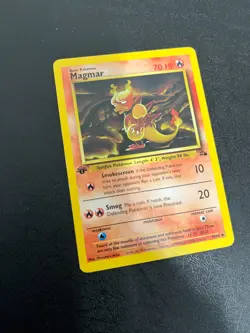 Magmar 39/62 1st Edition Fossil Set LP Pokemon Card WOTC Vintage 1999 - Image 2