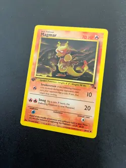 Magmar 39/62 1st Edition Fossil Set LP Pokemon Card WOTC Vintage 1999 - Image 3