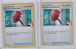 CRUSHING HAMMER Holo Rare 159/202 PRIZE PACK SERIES POKEMON Holo SWSH Base x2 - Image 1