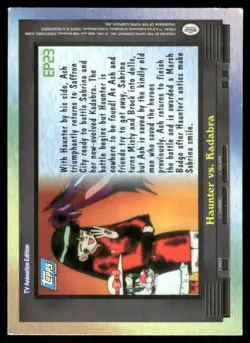 Pokemon Cards EP23 Haunter vs. Kadabra HOLO Topps Trading Cards Series 2 MP - Image 2