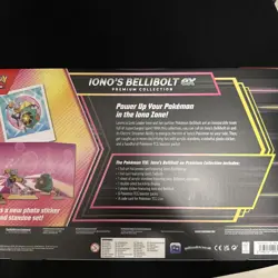 Pokemon Iono's Bellibolt Ex Sealed Premium Collection Box with 6 Booster Packs - Image 2